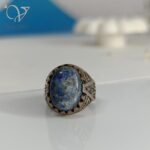 انگشتر نقره مردانه سنگ لاجورد کد 8093 - Image 2