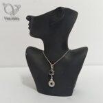 گردنبند نقره به صد زبان دنیا دوستت دارم مدل لویی ویتون کد 9781