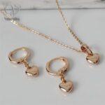 نیم ست قلبی دخترانه ژوپینگ رنگ ثابت توپُر و حجم دار کد 4553 - Image 2