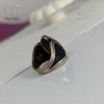 انگشتر نقره مردانه نگین بنفش کد5080 - Image 4