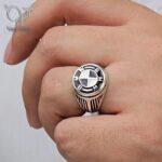 انگشتر نقره مردانه مدل بی ام دابلیو BMW کد 5546 - Image 6