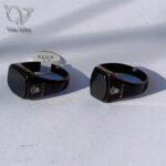 انگشتر استیل مردانه مدل رولکس اصلی رنگ مشکی کد8194