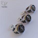 انگشتر مردانه مدل شیر استیل رنگ نقره ای - Image 2