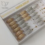 انگشتر جواهری زنانه پرنگین طرح طلا کد 7023