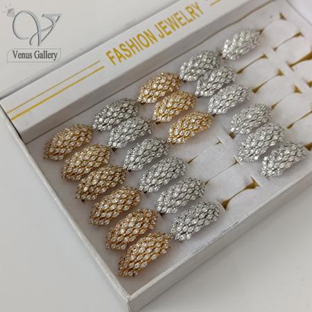 26-1.jpg انگشتر جواهری زنانه پرنگین طرح طلا کد 7023 - Image 1