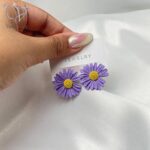 گوشواره دخترانه مدل گل بابونه کد 10265 - Image 4