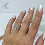 انگشتر نقره دخترانه تک نگین و شیک کد8469 - Image 2