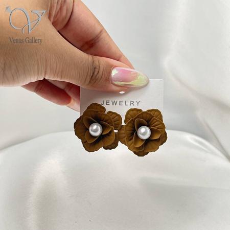 29-3.jpg گوشواره دخترانه طرح گل و مروارید کد 10228 - Image 6
