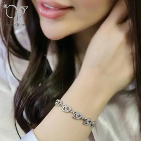 3 دستبند نقره طرح قلب؛ هدیهای رومانتیک برای ولنتاین 3269 - Image 1