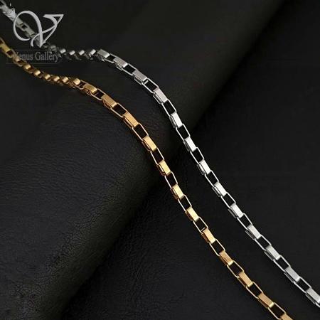 3-2-1.jpg زنجیر اسپرت و یونیسکس ونیز ادهمی استیل اصل کد 8317 - Image 1