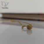 گردنبند گل رز طلایی کد 8219 - Image 2