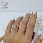 انگشتر نقره دخترانه ظریف و مینیمال طرح سنجاقک کد 5326 - Image 4