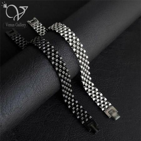 3.jpg دستبند رولکس اصل استیل مردانه و زنانه کد 7030 - Image 1