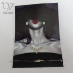 سرویس نقره جواهری ظریف،زنجیری و پرنگین کد 8833