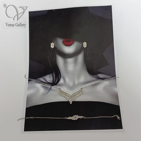 313-1.jpg سرویس نقره جواهری ظریف،زنجیری و پرنگین کد 8833 - Image 1