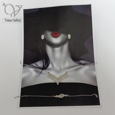 313-1.jpg سرویس نقره جواهری ظریف،زنجیری و پرنگین کد 8833 - Image 1