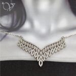 سرویس نقره جواهری ظریف،زنجیری و پرنگین کد 8833 - Image 6