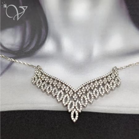 316-1.jpg سرویس نقره جواهری ظریف،زنجیری و پرنگین کد 8833 - Image 6