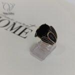 انگشتر نقره مردانه سنگ اونیکس مشکی ترکیه ای خاص کد 4990 - Image 2