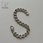 دستبند نقره مردانه مدل کارتیر ضخیم کد 8255