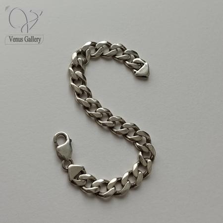 35-2.jpg دستبند نقره مردانه مدل کارتیر ضخیم کد 8255 - Image 1