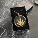 گردنبند رزینی گل گندم دخترانه