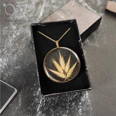 36-1.jpg گردنبند رزینی گل گندم دخترانه - Image 1