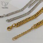 زنجیر کارتیر مردانه استیل و رنگ ثابت