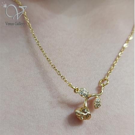 4-2.jpg گردنبند گل رز طلایی کد 8219 - Image 1