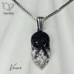 گردنبند اسکلت نقره یونیسکس(مناسب خانمها و آقایان جوان) کد 10481