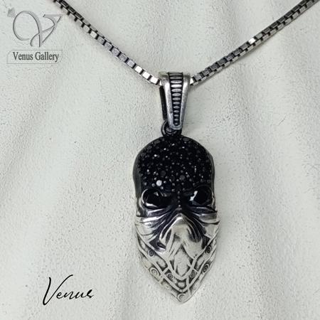 44-2.jpg گردنبند اسکلت نقره یونیسکس(مناسب خانمها و آقایان جوان) کد 10481 - Image 1