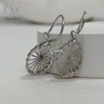 سرویس نقره تمام تراش مدل جواهری طرح طلاسفید کد 5854 - Image 5