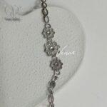 سرویس نقره تمام تراش مدل جواهری طرح طلاسفید کد 5854 - Image 4