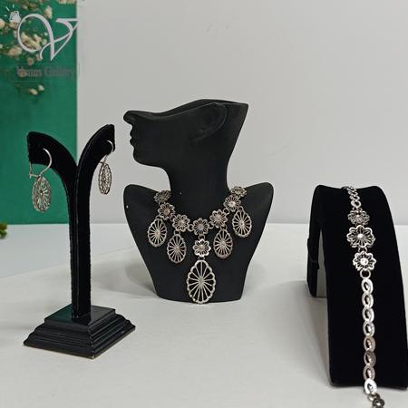 484.jpg سرویس نقره تمام تراش مدل جواهری طرح طلاسفید کد 5854 - Image 1