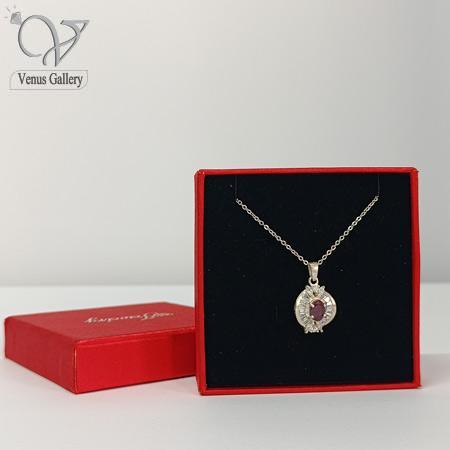 5-1-2.jpg گردنبند نقره زنانه طرح انار کد 5557 - Image 1