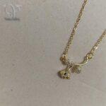 گردنبند گل رز طلایی کد 8219 - Image 3