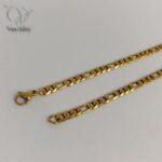 زنجیر استیل فیگارو اسپرت دخترانه و پسرانه - Image 2