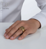 انگشتر مردانه طلاروس طرح رولکس - Image 3