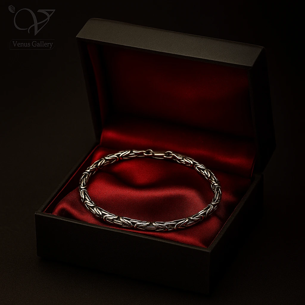 دستبند نقره کرال