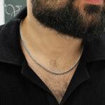 زنجیر طنابی نقره اسپرت( زنانه و مردانه)