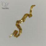 دستبند نقره زنانه بیروتی مدل پولکی طرح طلا  رنگ طلایی کد 5785 - Image 4