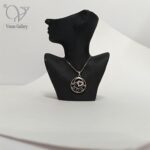 پلاک نقره دخترانه طره قلب و عشق کد 8499