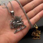 مدال شیر و خورشید استیل - Image 3