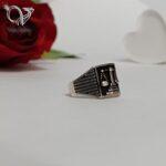 انگشتر نقره مردانه ترازوی عدالت ساخت کشور ترکیه کد 5469 - Image 2