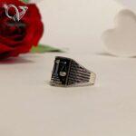 انگشتر نقره مردانه ترازوی عدالت ساخت کشور ترکیه کد 5469 - Image 3