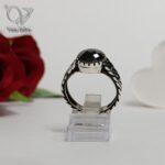 انگشتر نقره مردانه مدل کارتیر سنگ اونیکس بیضی ترکیه ای کد 8695 - Image 5