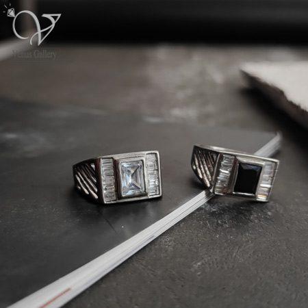 66d41fae513a1.jpg انگشتر مردانه نگین دار جایگزین حلقه طلا ازدواج - Image 1