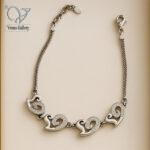 دستبند نقره طرح قلب؛ هدیه‌ای رومانتیک برای ولنتاین 3269 - Image 5