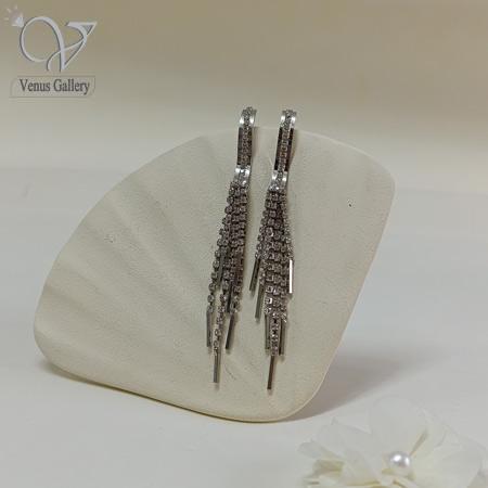 7-8.jpg گوشواره آویز آبشاری مجلسی و پرنگین استیل کد - Image 1