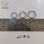 گوشواره حلقه‌ای نقره زنانه مینیمال، ضد حساسیت و مناسب استفاده روزانه کد 974 - Image 3